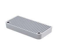 Marche à litière - Chasseur de déchets double couche avec fonction de filtre, rampe de sable surélevée pour chat | Plateau couvert lavable pour chat pour sol, rampe à pédale pour baignoire