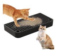 Marche à litière - Piège à litière double couche avec fonction de filtre - Rampe de toilettes pour animaux domestiques facile à nettoyer pour chambre à coucher, salon, salle de bain