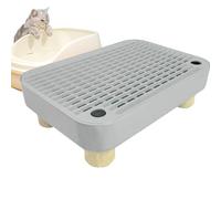 Marche à litière pour chat - 40 x 20 x 8 cm - Bac à litière pour chat senior - Avec fonction de filtration - Rampe à cacahuètes lavable - Pour multi-animaux d'intérieur et maison