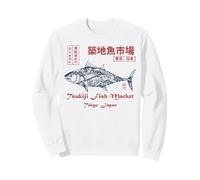 Marché aux Poissons de Tsukiji Tokyo Japon Art du Thon Sweatshirt