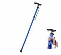 Marche Cannes de Marche Pliables,Cannes de Marche Portables, Cannes de Béquilles de Marche, Marche Walking Stick Béquilles Télescopiques Légères, pour Homme et Femme âgé(Color:Bleu)
