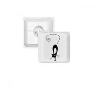 Marche Chat Noir Halloween Animal PBT Keycaps pour clavier mécanique Blanc OEM sans Marquage d'impression R3 multicolore