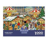 Marché de Noël de Berlin Puzzle en Bois Imperméable DIY Puzzles De 1000 Pièces pour Adultes Cadeaux Impossible De Décoration pour La Maison