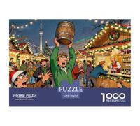 Marché de Noël de Berlin Puzzle en Bois Imperméable Puzzles De 1000 Pièces pour Adultes Cadeaux Coloré Jeux Éducatifs