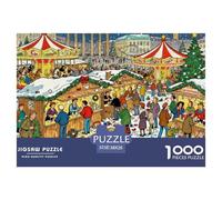 Marché de Noël de Berlin Puzzle en Bois Imperméable Puzzles De 1000 Pièces pour Adultes Cadeaux Impossible De Décoration pour La Maison