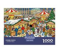 Marché de Noël de Berlin Puzzle en Bois Imperméable Puzzles De 1000 Pièces pour Adultes Défi Et Casse-tête Jeux Éducatifs