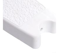 Marche de rechange antidérapante pour tube de 4,2 cm de diamètre - Pour escalier et piscine hors sol, spas, jacuzzi, blanc (49,8 x 8,6 x 4 cm)