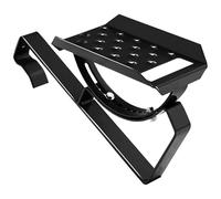 Marche de Toit pour ramoneur - Marchepied 25cm pour tuiles et tuiles plates à Accrocher (RAL 9005 - Noir)