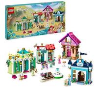 LEGO® 43246 Disney Princess Les Aventures des Princesses Disney au Marché, Jouet avec 4 Mini Poupées : Ariel, Cendrillon