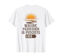 Marche, méditation en Cours, Chemin de Pleine Conscience au Lever du Soleil T-Shirt