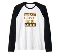 Marche/parole marron Manche Raglan