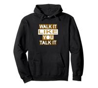 Marche/parole marron Sweat à Capuche