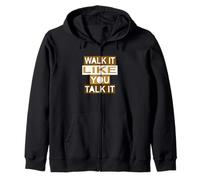 Marche/parole marron Sweat à Capuche