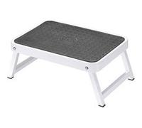 Hailo Marchepied One Step 4311-001 - Pliant en acier, 1 marche, antidérapant - Blanc pour enfant