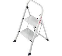 Marche pied pliant HAILO ProfiStep 2 marches en acier K10 avec garde-corps intégré et reliefs antidérapants