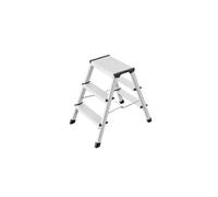 Marche pied double accès 2x3 marches pliant en aluminium Hailo D60
