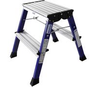 Marche-pied pliable à roulettes Krause, bleu Krause 130082 Hauteur de travail (max.) (détails) 2.45 m