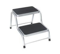 Marche-pied - Rond - Anti-dérapant - 62x44x39 cm, Gris