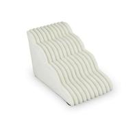 Marche pour Animaux Chien Chat Escalier Rampe Pas Stables Plan à Marches Housse Facile à Retirer Surface Nervurée Antidérapante Entretien Simple, Blanc, Style to 3
