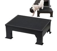 Marche pour Litière - Escabeau Surélevé | Rampe Ajustable Anti-Dérapant avec Grille Filtrante pour Multi-Chats Chatons Seniors