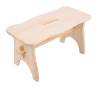 Marche Repose Pied en Bois Non-Peint - Creative Deco - 38 x 19 x 21 cm - Meuble de chambre