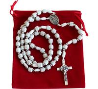MARCHE SOINTE MEDJUGORJE - Rosaire fabriqu partir de pierres de Hill et expdis directement de Medugorje. (20 pouces de long) - Collier