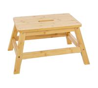 5five Marchepied en bambou 1 marche 25 cm – Matière naturelle, ultra résistant, charge 150 kg