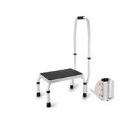 Marchepied 1 Marche en Acier avec Poignée Antidérapant pour Bureau Capacité 150kg