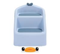 Marchepied 3 en 1 en Plastique pour Enfants, avec Verrouillage de sécurité, Repose-pieds Pliable, pour évier, Formation aux Toilettes (BLUE)