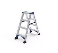 Marchepied ALPHA aluminium double accès 2x4 marches DUARIB - 651604