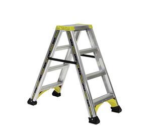 Marchepied ALPHA aluminium double accès 2x4 marches DUARIB - 651604