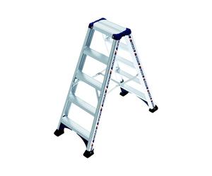 Marchepied ALPHA aluminium double accès 2x5 marches - DUARIB - 651605