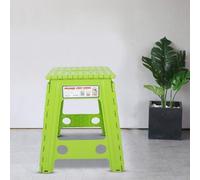 Marchepied Antidérapant Pliable en Plastique pour Espaces de Vie Intérieurs/extérieurs - Chaise Portable pour Adultes pour Chambre à Coucher, école, Camping, Pêche - Vert/11,4 X 8,7 X 17,7