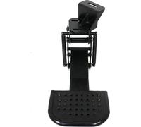 Marchepied arrière Marchepied rabattable pour Toyota Hilux 2005-2015 Métal noir