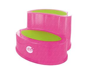 Marchepied dBb Remond base antidérapente. Rose pailletté translucide