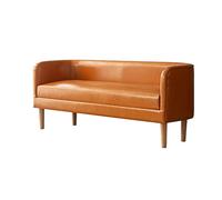 Marchepied de lit moderne minimaliste - Banc en cuir pour chambre à coucher et salon, petit tabouret de canapé pour lits hauts, tabouret de chevet élégant pour un accès facile