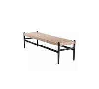 Marchepied de lit moderne simple en bois massif corde tissée tabouret de chambre à coucher tabouret de luxe léger de luxe tabouret à chaussures long banc marchepied de lit pour lits hauts (A) années