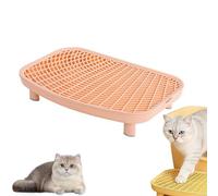 Marchepied de litière pour chat, marchepied pour litière - Bac à litière double couche pour chaton - Marche à pédale de rangement pour la maison, le balcon, le bureau, la chambre à coucher