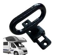 Marchepied de sécurité pliable, marchepied pliable pour camion, de lit utilitaire rabattable robuste - Poignée d'assistance, marche en fonte polyvalente pour camping-cars, camping-cars, cami