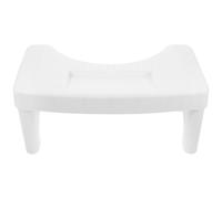 Marchepied de Toilette Tabouret Minimaliste en Pp Blanc pour Adultes | Salle de Bain et Wc, Design Multifonction, Patin Antidérapant, Nettoyage Facile