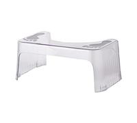 Marchepied de toilette transparent accroupi - Tabouret de salle de bain antidérapant pour une meilleure posture assise, bonne posture des toilettes pour des résultats plus sains