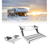 Marchepied D'Entrée Pour Camping-Car, Escalier Télescopique Pliable Pour Camping-Car, Marchepied Simple Double Pour Camping-Car, Tension D'Éclairage 12 V, Lumière LED Single-layermanual