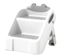 Marchepied double pour , antidérapant avec poignées intégrées, marchepied pliable pour l'apprentissage de la propreté, salle de bain et cuisine, 30,5 x 32,5 x 32 cm