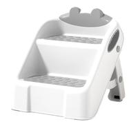 Marchepied Double Pour Salle De Bain,32,5 X 32 Cm Escabeau Double Pour Tout-Petits,Tabourets Antidérapants Anti-basculement Escabeau,Antidérapant,pour Salle De Bain,évier,pot,toilett