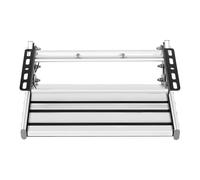 Marchepied électrique pliable pour camping, 12 V, en alliage d'aluminium, avec barre lumineuse LED pour camping-car et caravane