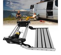 Marchepied Électrique Rétractable en Aluminium pour Camping-Car et Caravane (Single,12V)