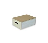 Marchepied en bois 10 cm - avec revêtement liège pour salle de bain ou dans la maison - anti dérapant