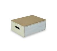 Marchepied en bois 10 cm - avec revêtement liège pour salle VR236Ade bain ou dans la maison - Anti dérapant/VR236A