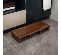 Marchepied en bois, design antidérapant, capacité de 200 kg, tabouret de sécurité pour lits hauts, salle de bain, cuisine, jardin, construction légère et robuste