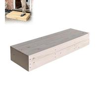 Marchepied en bois, design antidérapant, capacité de 200 kg, tabouret de sécurité pour lits hauts, salle de bain, cuisine, jardin, construction légère et robuste